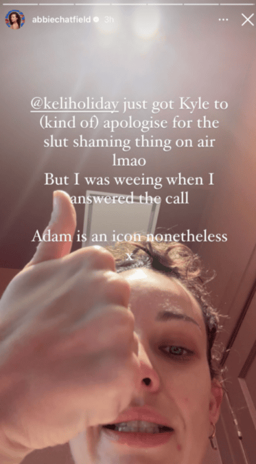 abbie chatfield kyle sandilands apology